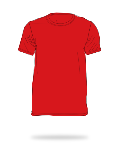 Red cotton polyester round neck shirts sj clothing manila Philippines