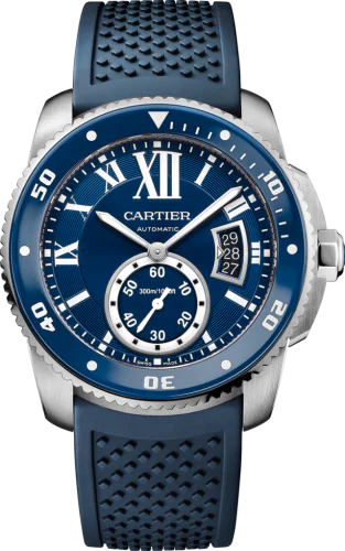 Calibre de Cartier Diver Stainless Steel / Blue / Rubber