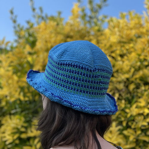 Muster: gehäkelter Sommerhut Diny.