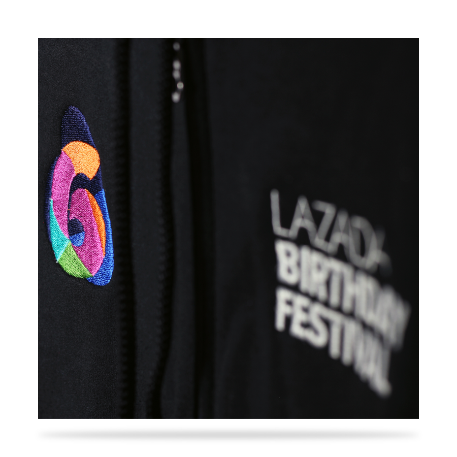 Lazada Black cotton fleece pull-over hoodie sj clothing manila philippines