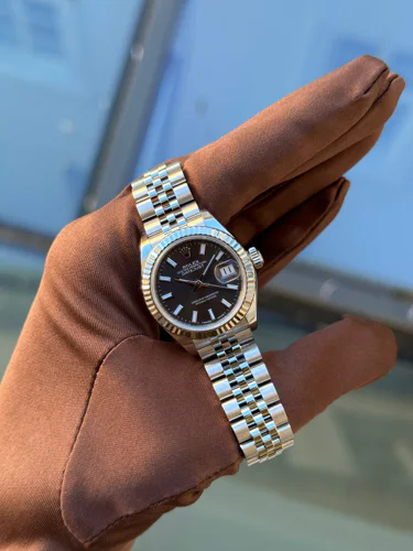 Rolex Lady-Datejust Black Index Dial