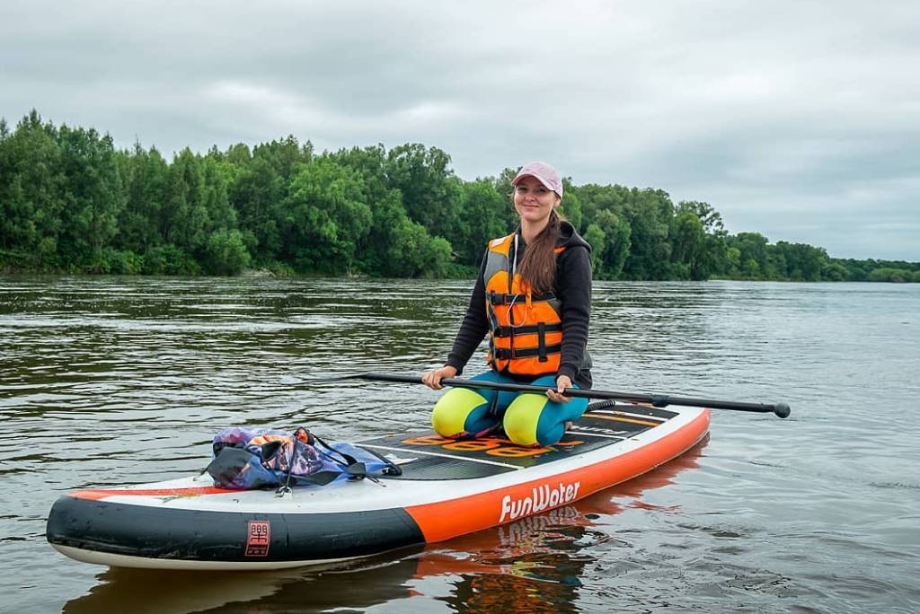 Funwater SUP board in Saskatchewan