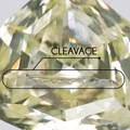 real diamond imperfection: cleavage