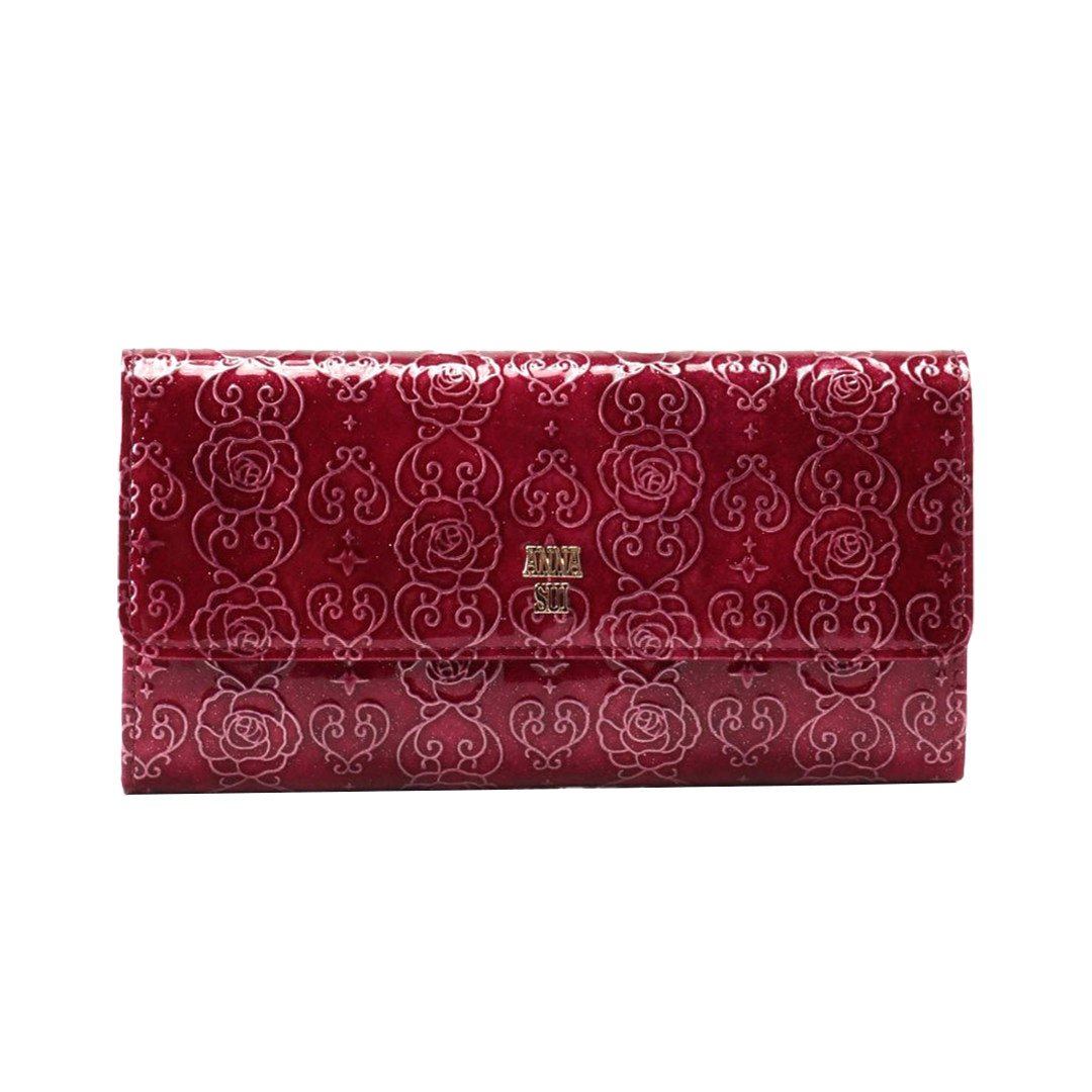 アナスイ/ANNA SUI*ローズハート フラップ長財布 rose heart