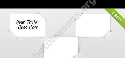 PSD исходник для Фотошоп - держатели бумаги