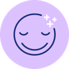 relaxing face icon