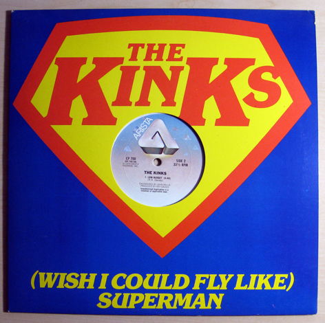 The Kinks - (Wish I Could Fly Like) Superman  - 1979 NM...