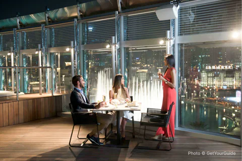 Burj Khalifa 124 level & Lunch or Dinner at Rooftop, The Burj Club