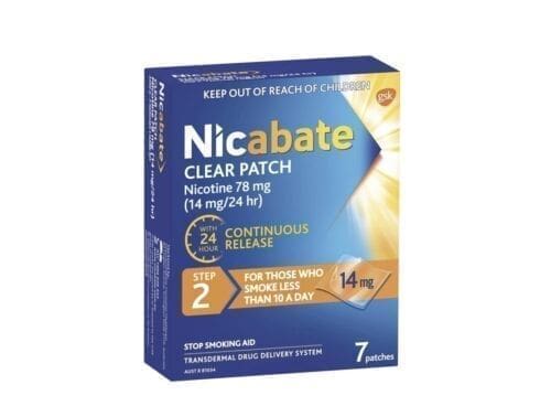 Nicabate Quit Smoking 24 Hour Patch Step 2 - 14mg 7 Pack