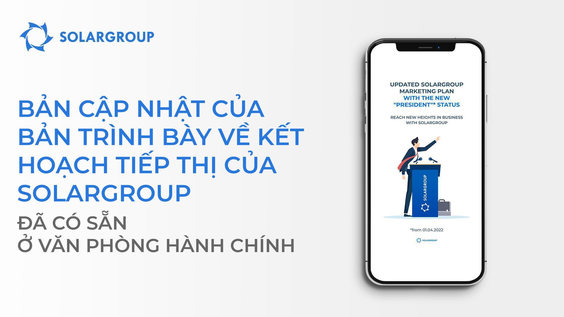 Bản cập nhật của bản trình bày về kế hoạch tiếp thị đã có sẵn ở văn phòng hành chính!