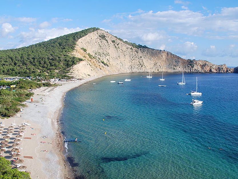 Best Ibiza beaches Cala Jondal, top Ibiza tourism
