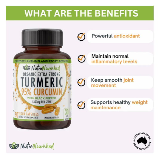Curcumin Tablets - 95% Pure Organic Vegan - Image 3