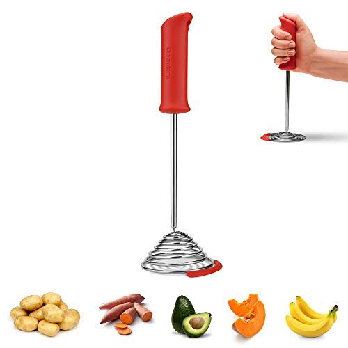Jamie Oliver Potato Ricer, Plastic vs Dreamfarm Smood Potato Masher Slant