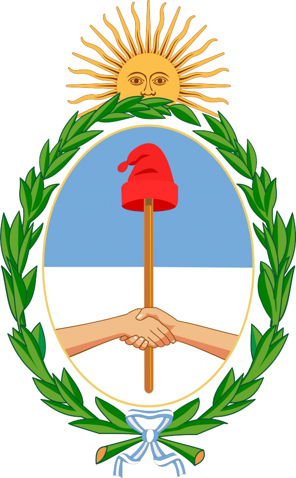 Векторный герб Аргентины в форматах cmx (Corel) и eps, растровый png