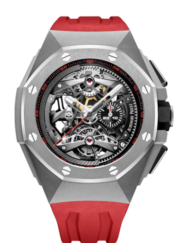 Royal Oak Concept Tourbillon Chronograph Openworked Selfwinding Titanium / Red