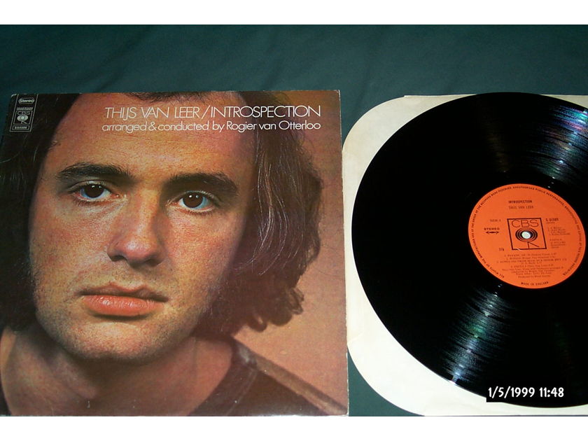 Thijs Van Leer (Focus) - Introspection CBS Records UK Vinyl LP NM