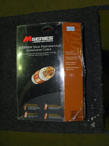 Monster M1000SW-12 Subwoofer Cable