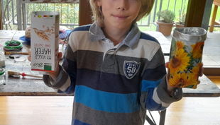 basteln milchkartons