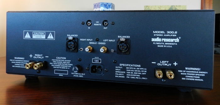 Audio Research 300.2 Amp Black, Excellent Condition