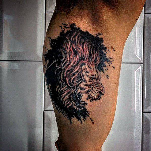 Tatouage Lion Rugissant Imperméable