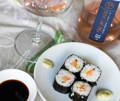 sushis et rosé
