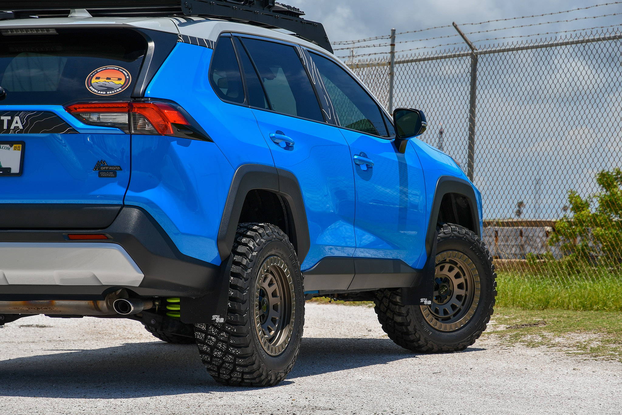 2019 Toyota Rav4 Lifted with the HD Off-Road Overland Sector Venture Wheels in 17x9.0 in All Satin Bronze