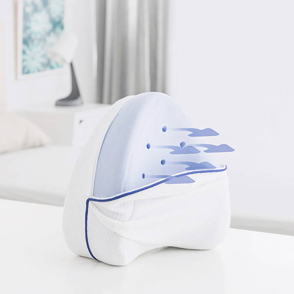 Coussin orthopédique pour genoux avec sangle