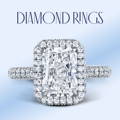 Radiant cut diamond ring