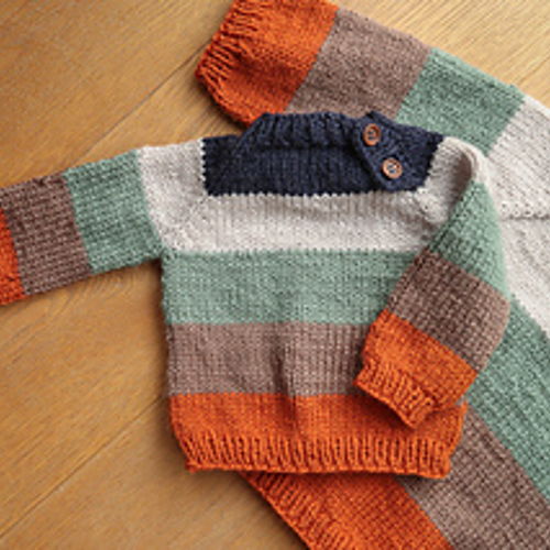 Strickpullover für Jungen in Farbblock-Optik