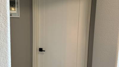 Installed interior door