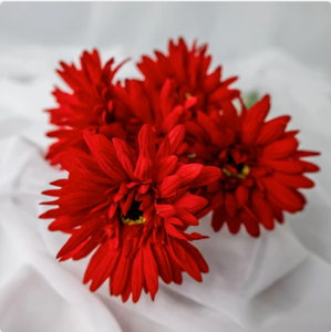 Red Real Touch Gerbera - Realistic Artificial Flowers