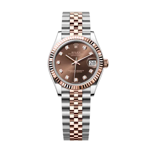 Rolex Datejust 31 Brown Dial With Diamond Index Jubilee
