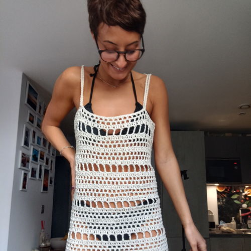 The breezy beach dress - crochet pattern
