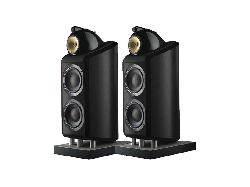 B&W - Pair of 800D speakers, wood anthracite black