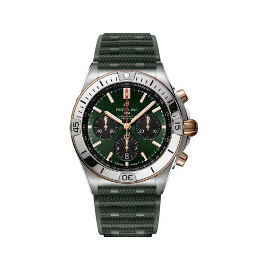 Chronomat B01 42 Stainless Steel - Red Gold / Green / Rubber