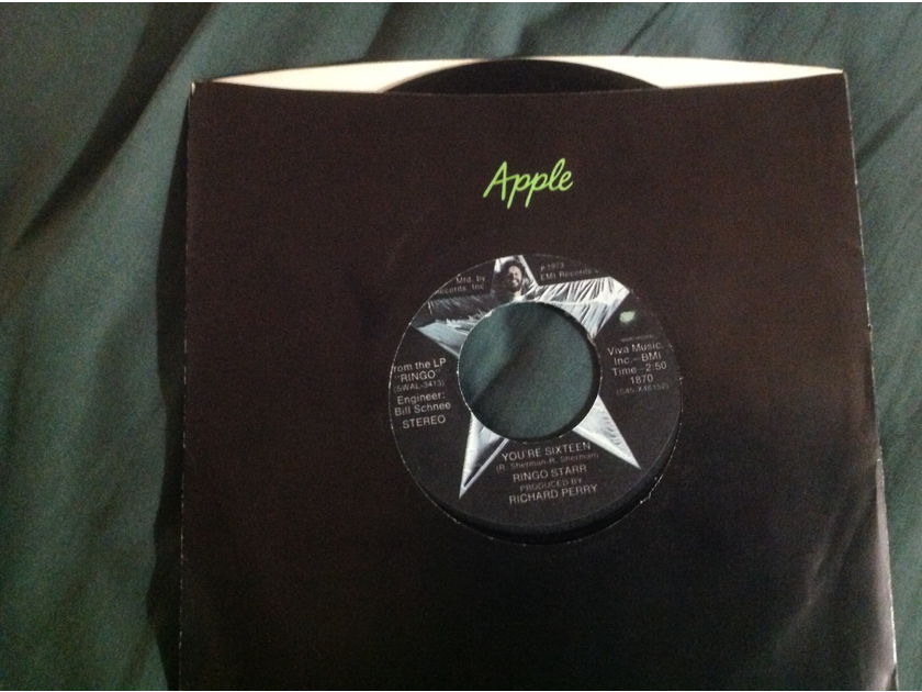 Ringo Starr - You're Sixteen Apple Records 45 NM