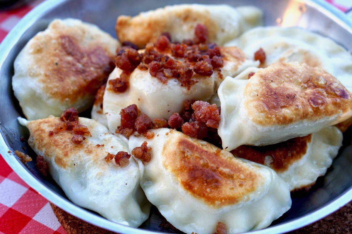 Pierogis in Warsaw Poland. Photo credit TastePro