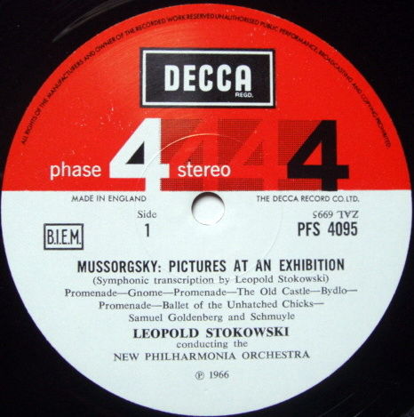 DECCA PHASE 4 STEREO / STOKOWSKI, - Mussorgsky Pictures...