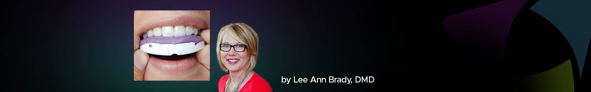 blog banner featuring Dr Lee Ann Brady and a clinical image