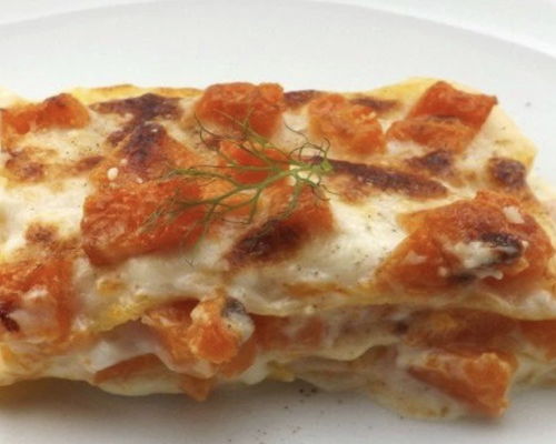 Esperienze gastronomiche Orciano di Pesaro: Lasagne con zucca e taleggio