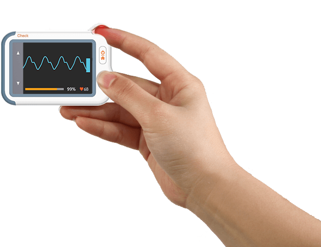 Lite Handheld Oximeter with ECG – Wellue