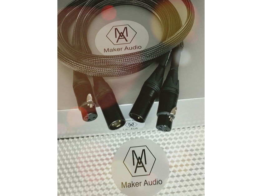 Maker Audio Reference Xlr cables 1 meter Cables Maker Audio