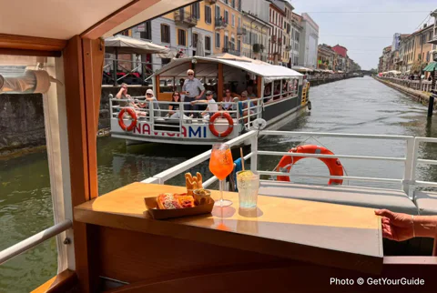 Navigli Canal Boat Tour with Aperitif
