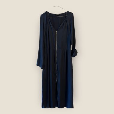 Blue dress with zip - Robe bleue avec fermeture