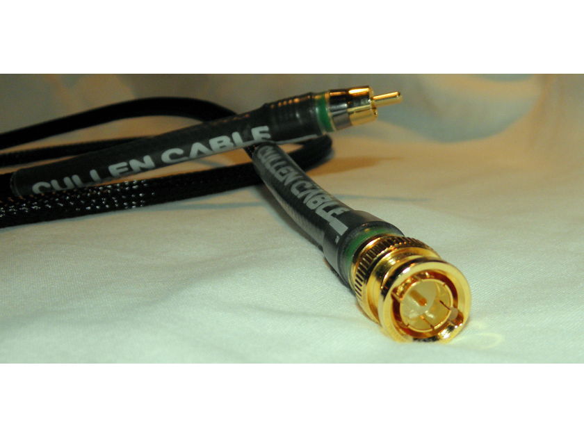Cullen Cable True 75 Ohm 1 Meter  Digital RCA Cable Made in the USA!