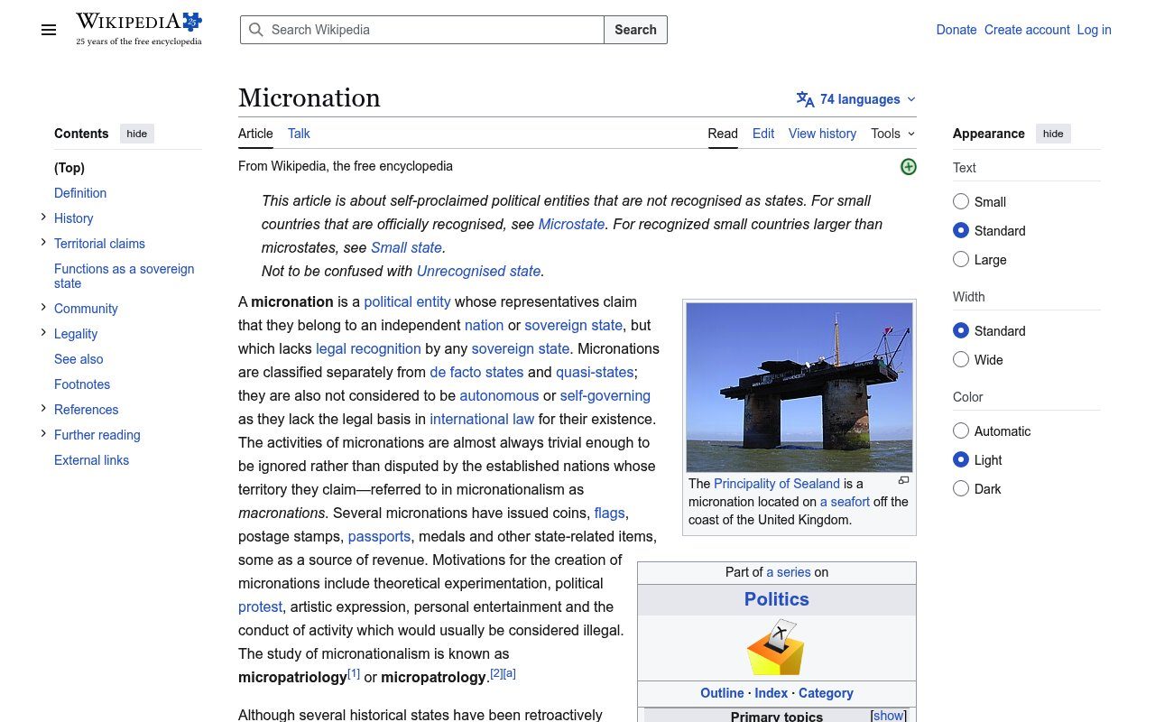 Micronation - Wikipedia