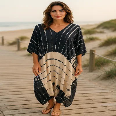 Kaftan Long Dress - Plus Size 