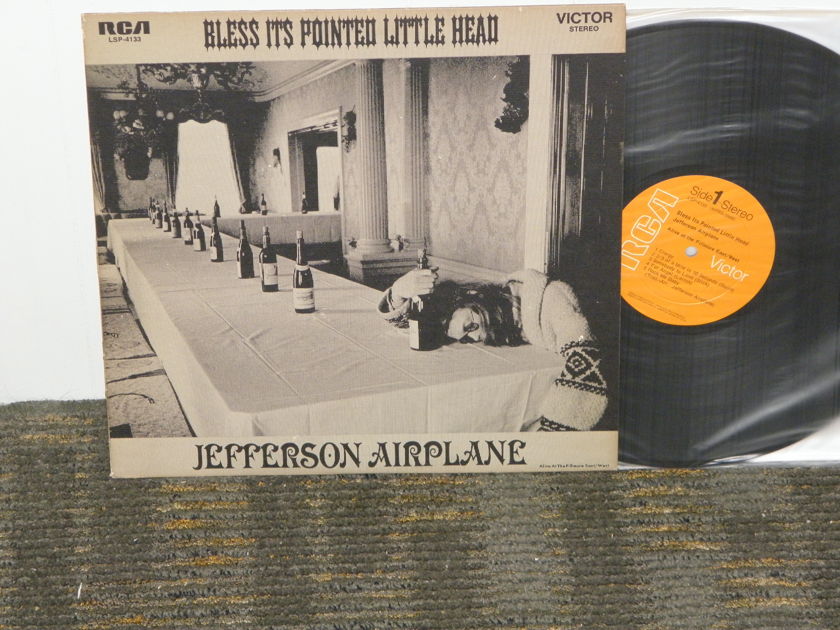 Jefferson Airplane (NON DYNAFLEX) - "Bless It's Pointed Little Head" from 1969  RCA LSP 4133 W/Textured cover and Includes artwork poster