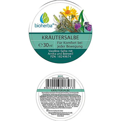 Kräutersalbe Vaseline - Salbe mit Arnika und Beinwell 30 ml