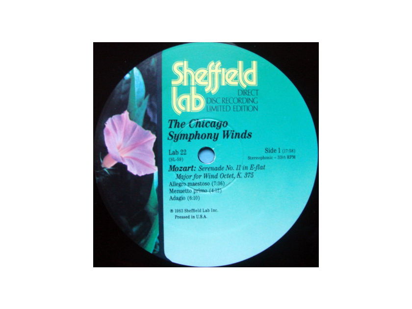 ★Audiophile★ Sheffield Lab / CHICAGO SYMPHONY WIND, - Mozart Serenade No.2, NM!